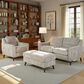 LumiSource Carly Bench Ottoman in Pewter, , large
