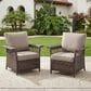 Sunwell Garden Patio Sationary Chair in Beige (Set of 2), , large