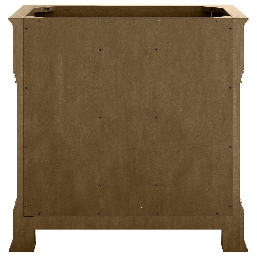 James Martin Vanities Brookfield 36" Single Bathroom Vanity in Honey Oak with 3 cm Victorian Silver Quartz Top and Rectangular Sink, , large