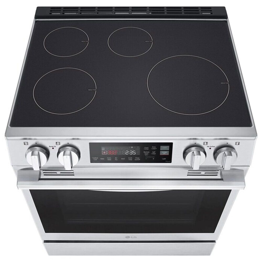 LG 6.3 Cu. Ft. Smart Induction Slide-In Range with ProBake Convection and Air Fry in PrintProof Stainless Steel, , large