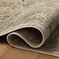 Loloi Briar Antique Ivory and Blue 9"3" Round Area Rug, , large