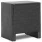 Baxton Studio Frey 2-Drawer Nightstand in Black, , large