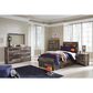 Ashley Derekson Twin Panel Bed with 2 Storage Drawers in Multi Gray, , large