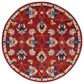 Safavieh Micro-Loop 5" Round Rust and Blue Area Rug, , large
