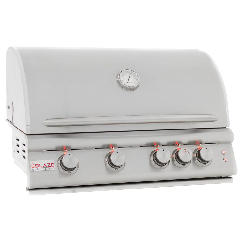 Blaze 32&quot; LTE Liquid Propane Grill with 4-Burner in Stainless Steel, , large