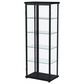 Coaster Aero 5-Shelf Display Curio Cabinet in Black and Clear, , large