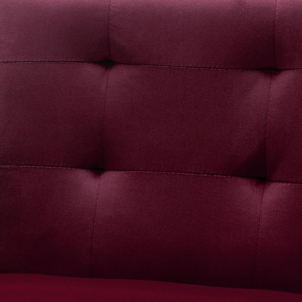 HOMLUX Arm Chair with Tufted Back and High-Density Foam in Rose, , large
