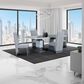 Global Furniture USA Contemporary Polyester Dining Chair in Tantum-Taupe, , large