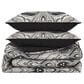 Royal Court Messina 3-Piece King/California King Comforter Set in Black, Grey and Silver, , large