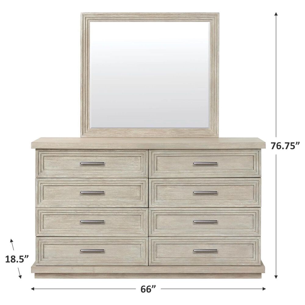 Shannon Hills Cascade Dresser and Mirror in Dovetail, , large