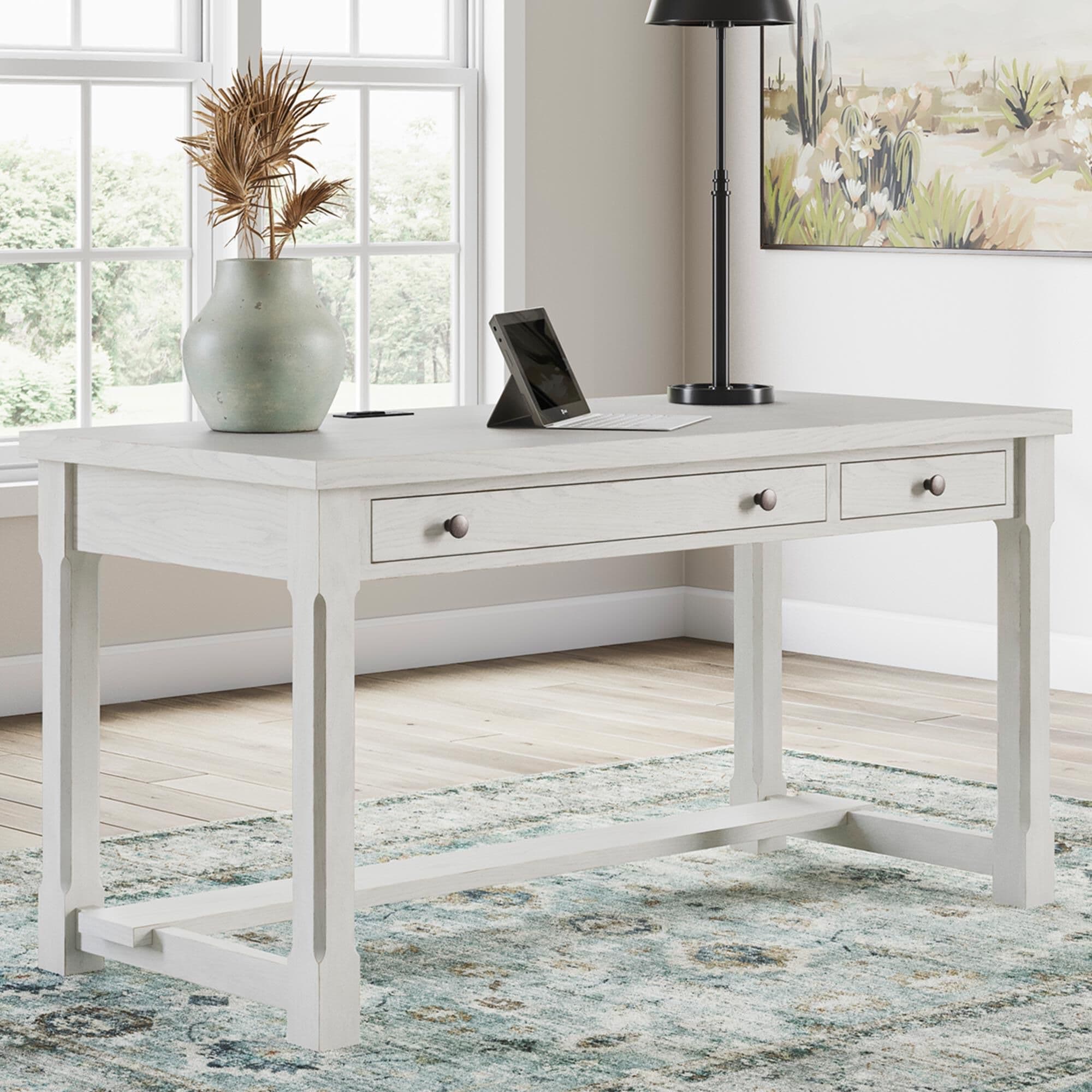 Ashley Robbinsdale Home Office Desk in Antique White