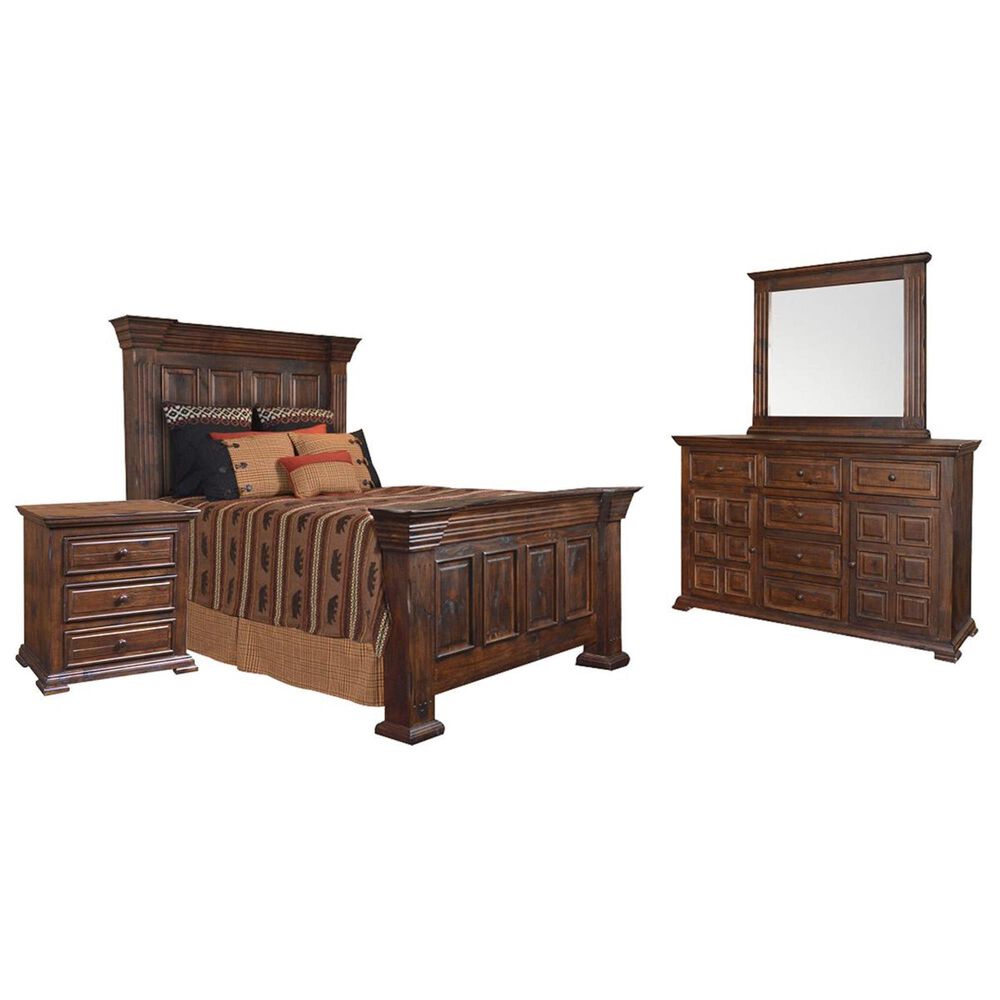 Sunset Bay Marquis 4-Piece Queen Bedroom Set in Distressed Brown, , large