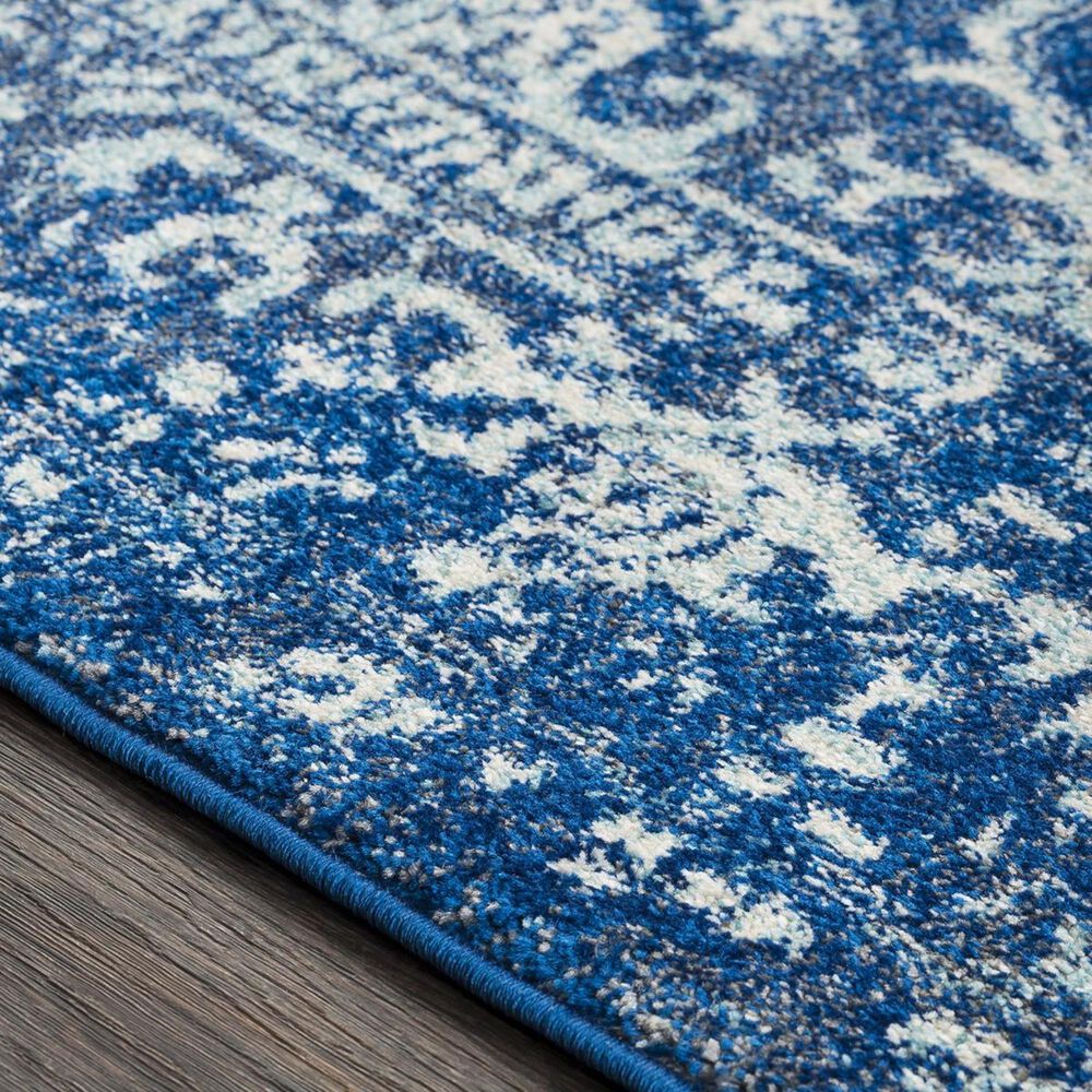 Surya Harput HAP-1022 2&#39;7&quot; x 7&#39;3&quot; Blue, Teal and Charcoal Runner, , large