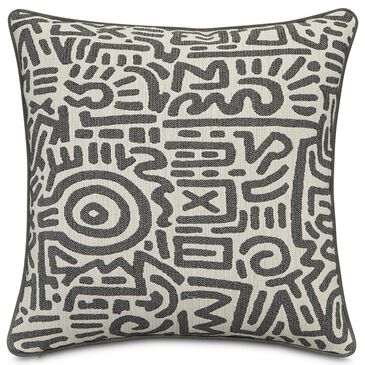 Vista Haus Halsey 19" x 19" Square Throw Pillow in Slate, , large