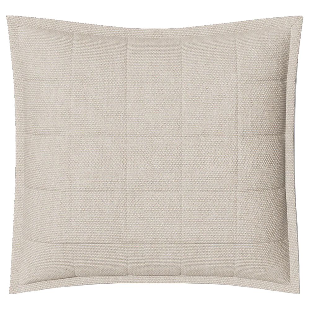 Ann Gish Panama 26" Square Euro Sham in Flax, , large