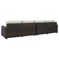 Ashley Kimora 4-Piece Outdoor Sectional in Beige, , large