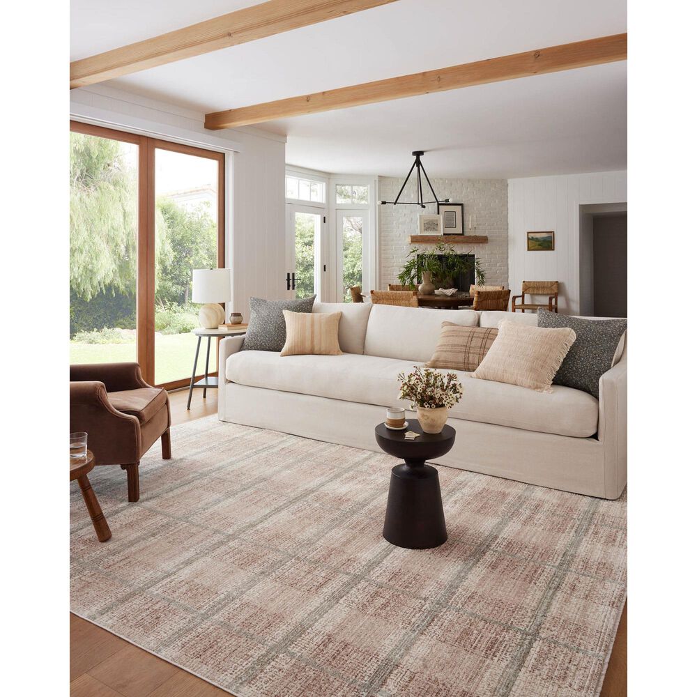 Angela Rose Ember 7&#39;10&quot; x 10&#39; Clay and Mist Area Rug, , large