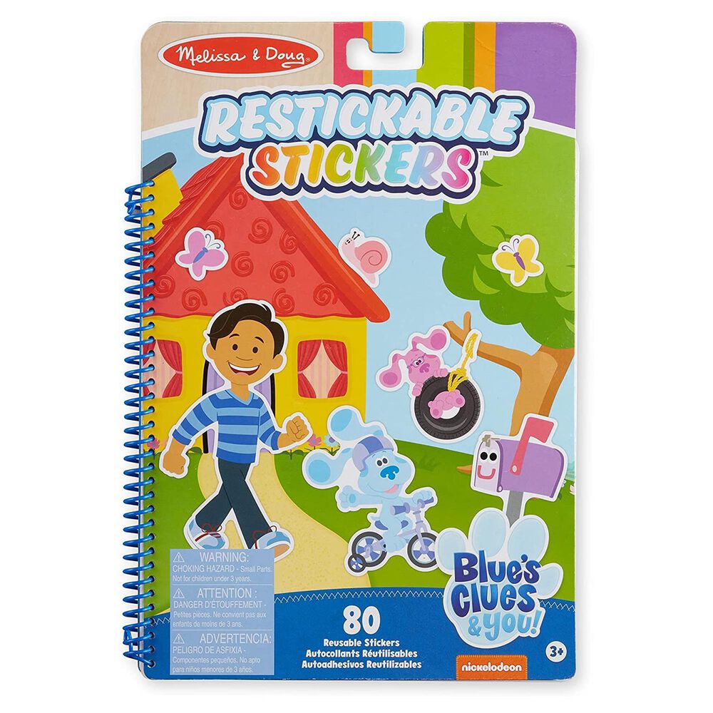 Melissa & Doug Blues Clues Reusable Stickers and Flip Book, , large