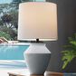 Lite Source Glenn Outdoor Table Lamp in Light Grey, , large