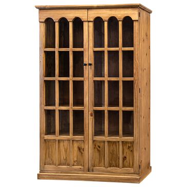Rustic Root Walden 2-Glass Door Display Cabinet in Wheat, , large