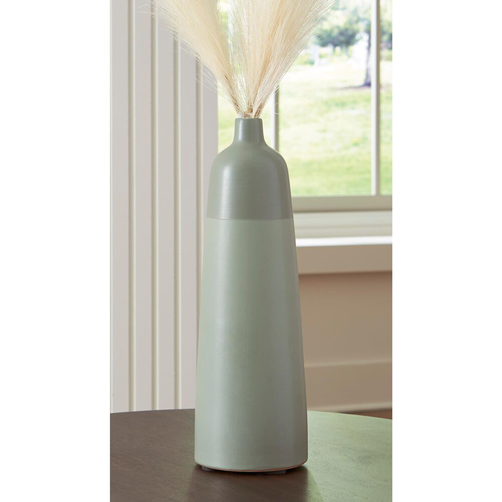 Ashley Peerland 15&quot; Vase in Sage Green, , large