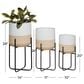 Maple and Jade Indoor/Outdoor Planter with Removable Stand in White, Light Brown, Gray and Matte Black (Set of 3), , large
