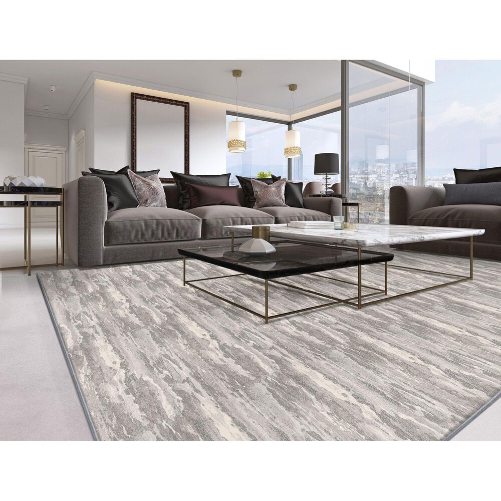 Stanton Galaxy Nova Carpet in Silver Charm, , large