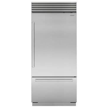 Sub Zero 20.7 Cu. Ft. Classic Right Hinge Bottom-Freezer Refrigerator with Tubular Handle in Stainless Steel, , large