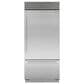 Sub Zero 20.7 Cu. Ft. Classic Right Hinge Bottom-Freezer Refrigerator with Tubular Handle in Stainless Steel, , large