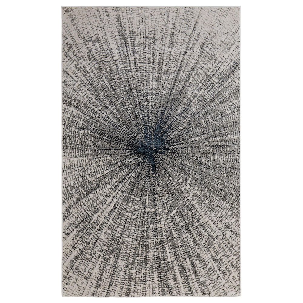 Feizy Micah 39LTF 13" x 20" Ivory and Silver Area Rug, , large