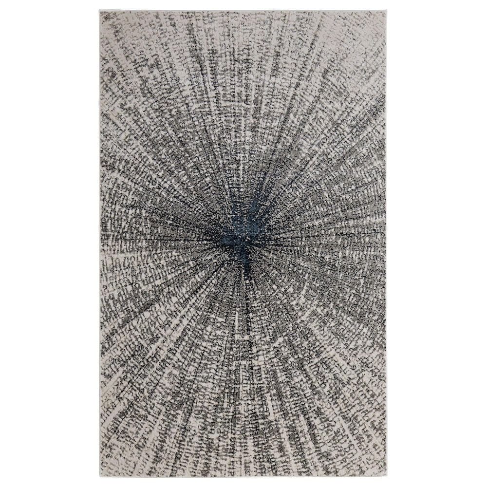 Feizy Micah 39LTF 13" x 20" Ivory and Silver Area Rug, , large