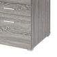 Pacific Landing Brennan 3-Drawer Office Desk in Weathered Grey and Silver, , large