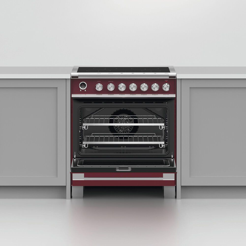 Fisher &amp; Paykel 30&quot; Classic Induction Range with 4 Burners in Red, , large
