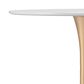 Zuo Modern Opus Dining Table in White/Gold, , large