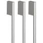 Fisher & Paykel 3-Piece Contemporary Round Handle Kit for Integrated French Door Refrigerator Freezer in Brushed Silver, , large