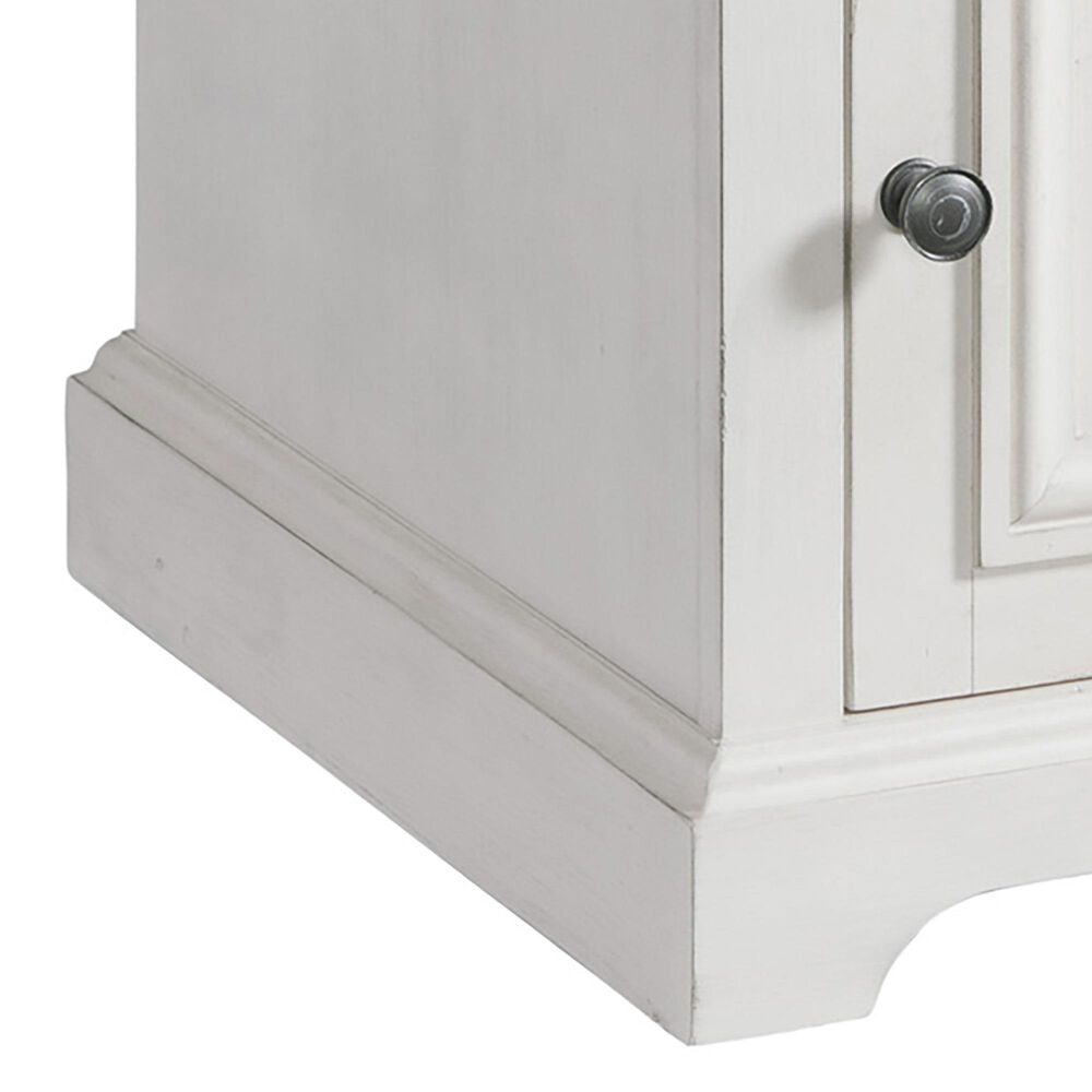 Hawthorne Furniture Drake Chairside Table in Rustic White and French Oak, , large