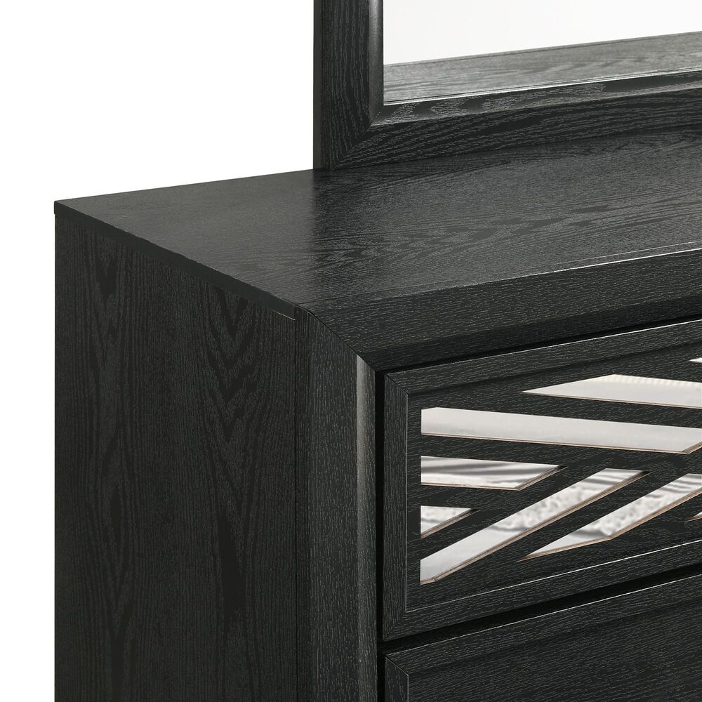New Heritage Design Obsidian 6-Drawer Dresser in Black, , large