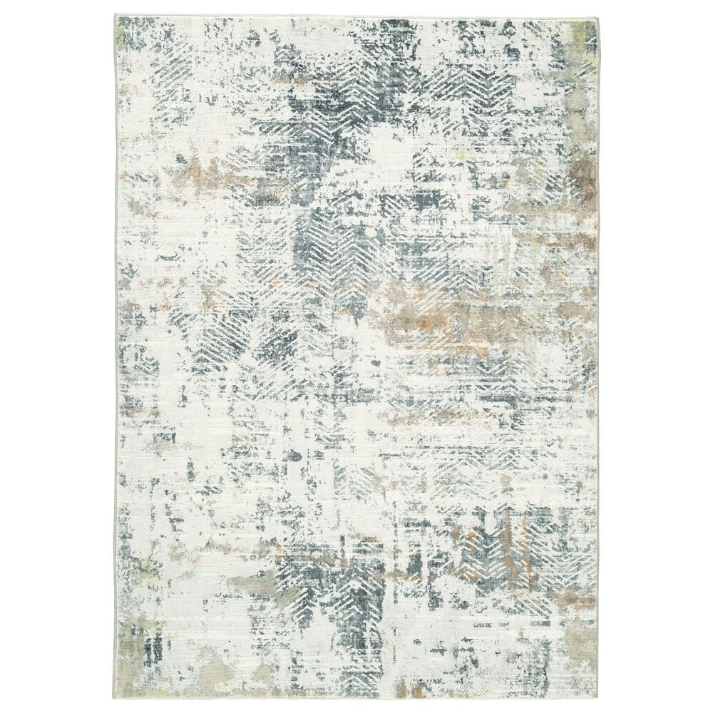 Ashley Redlings 7"5" x 9"6" Ivory, Honey, Spice, Gray, Taupe and Charcoal Area Rug, , large