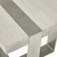 Bernhardt Tempo Side Table in Larza and Satin Nickel, , large