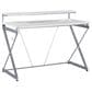 OSP Home Emulator Battlestation Gaming Desk in White and Carbon, , large