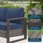 Sunwell Garden 4-Piece Patio Fire Pit Set in Navy, , large