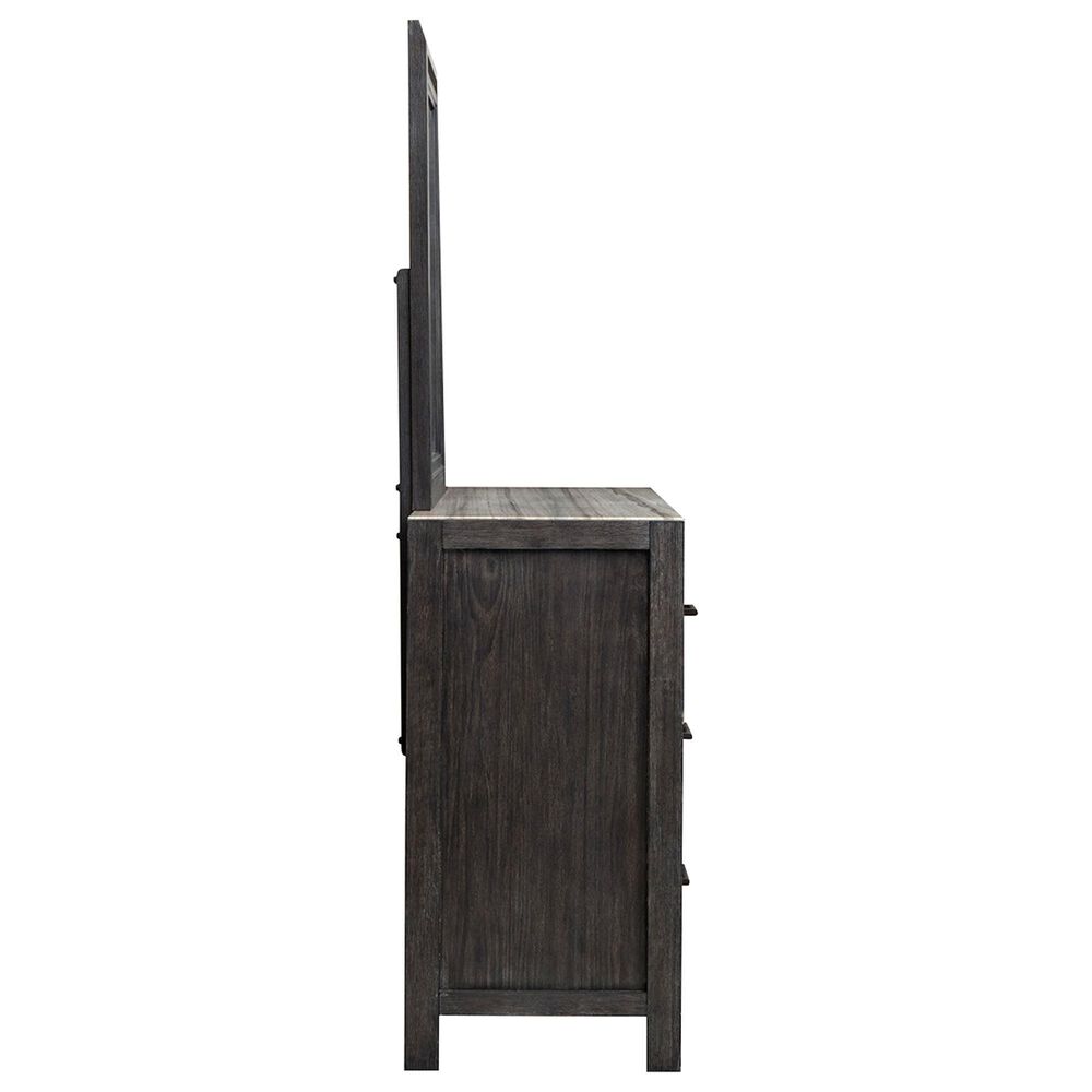 Nicolette Home Plum Creek 4 Piece Queen Upholstered Storage Bedroom Set in Ravenwood Black, , large