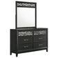 New Heritage Design Obsidian 4-Piece King Bedroom Set in Black, , large