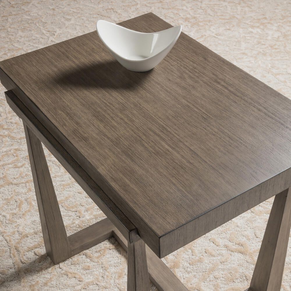 Artistica Metal Grantland Rectangular End Table in Grigio, , large