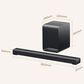 TCL 3.1 Channel Sound Bar with Wireless Subwoofer in Charcoal, , large