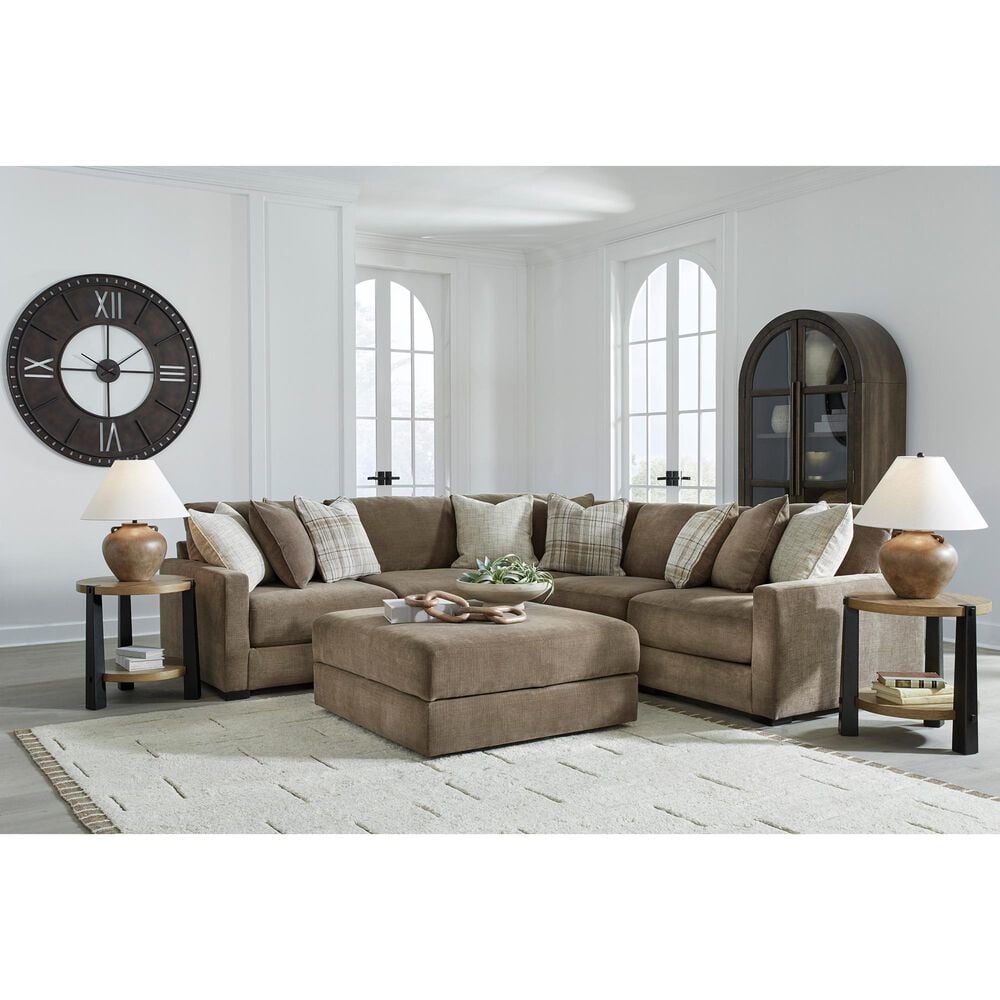 Ashley Camellia-Court Storage Ottoman in Coffee, , large
