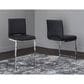 Sunset Dyane 7-Piece Counter Height Dining Set in Black and Silver Chrome, , large