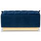 Baxton Studio Powell Storage Ottoman in Navy Blue and Gold, , large