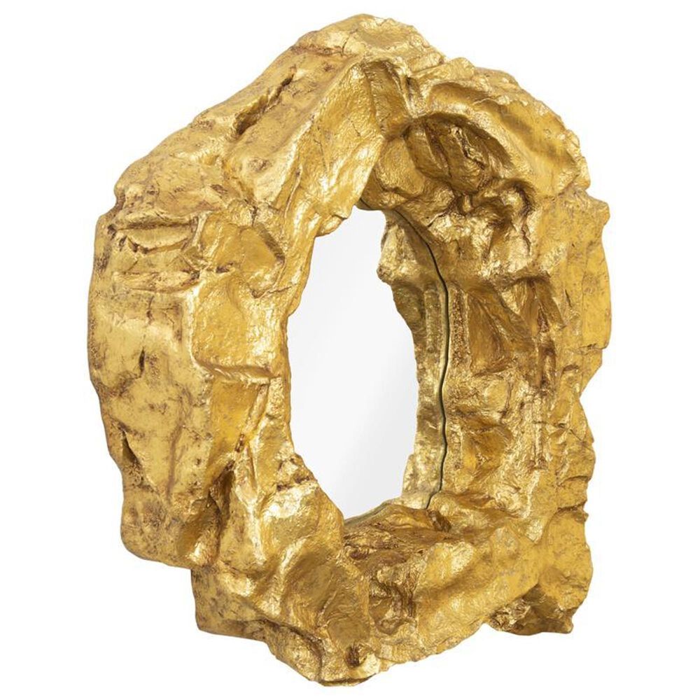 TimberHaus Rock Pond Narrow Mirror in Gold, , large