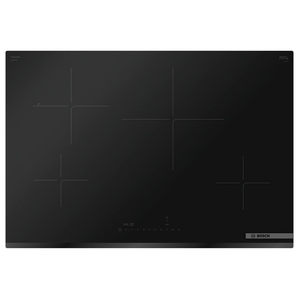 Bosch 800 Series 30" Induction Cooktop in Black, , large